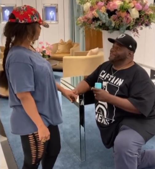 Lavell Crawford proposing to Deshawn Crawford